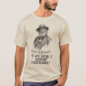 Walt Whitman quote Tシャツ (正面)