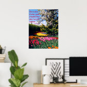 Walt Whitman Tulip Garden Poster ポスター (ホームオフィス)