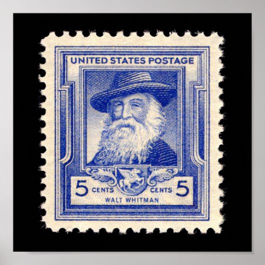Walt Whitman US記念切手 ポスター (正面)