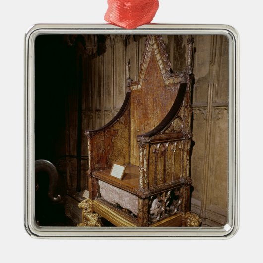 「Walter著エドワードのためにIなされる即位の椅子 メタルオーナメント (正面)