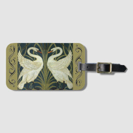 Walter Crane スワン＆ラッシュ＆アイリス ヴィクトリアン ラゲッジタグ