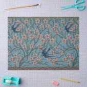 Walter Crane Almond Blossom and Swallow 薄葉紙 (クラフト)