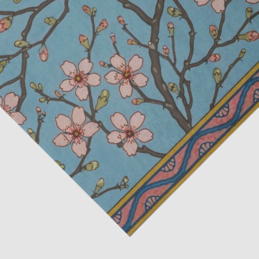 Walter Crane Almond Blossom and Swallow 薄葉紙 (詳細)