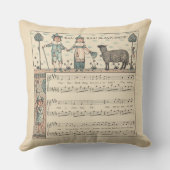 Walter Crane Baa Baa Black Sheep Nursery Rhyme  クッション (裏面)