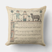 Walter Crane Baa Baa Black Sheep Nursery Rhyme  クッション (正面)
