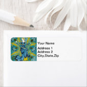 Walter Crane Blue Cornflower Arts and Crafts ラベル (インサイチュ)
