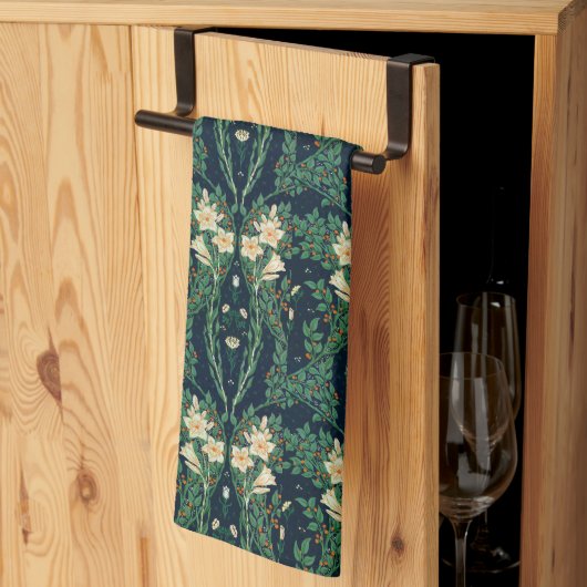 Walter Crane "Francesca" Botanical キッチンタオル (三つ折り)