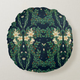 Walter Crane "Francesca" Botanical ラウンドクッション
