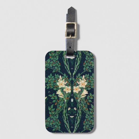 Walter Crane "Francesca" Botanical ラゲッジタグ (正面縦)