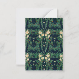 Walter Crane "Francesca" Botanical Flat ノートカード