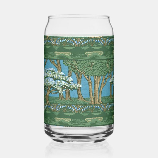 Walter Crane May Tree Wallpaper Green Blue ガラス缶 (左)