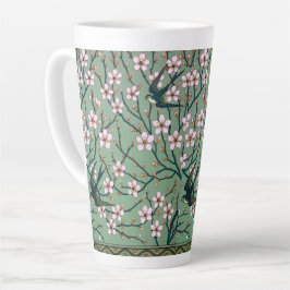 Walter Crane - Swallows and Almond Blossoms Mug カフェラテマグ