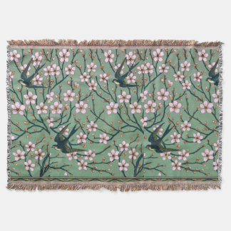 Walter Crane Swallows and Almonds スローブランケット