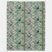 Walter Crane Swallows and Almonds フリースブランケット (正面)