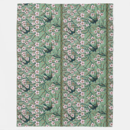 Walter Crane Swallows and Almonds フリースブランケット