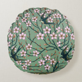 Walter Crane Swallows and Almonds ラウンドクッション