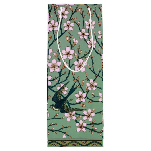 Walter Crane Swallows and Almonds ワインギフトバッグ (裏面)