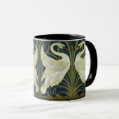 Walter Crane Swan & Rush and Iris ヴィクトリアン マグカップ (正面右)