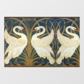 Walter Crane Swan  Rush And Iris Art Nouveau ウィンドウサイン (シート)