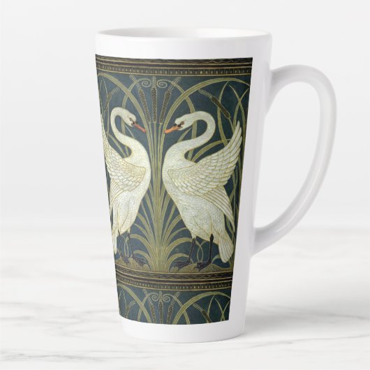 Walter Crane Swan & Rush and Iris Victorian  カフェラテマグ (右)