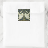 Walter Crane Swan & Rush and Iris Victorian スクエアシール (バッグ)