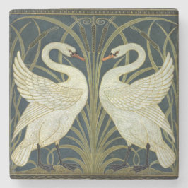 Walter Crane Swan & Rush and Iris Victorian  ストーンコースター