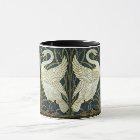 Walter Crane Swan & Rush and Iris Victorian  マグカップ (中央)