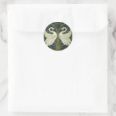 Walter Crane Swan & Rush and Iris Victorian  ラウンドシール (バッグ)