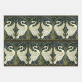 Walter Crane Swan & Rush and Iris Victorian  ラッピングペーパーシート (正面3)
