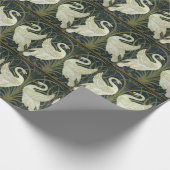Walter Crane Swan & Rush and Iris Victorian ラッピングペーパー (角)