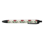 Walter Crane Vintage Saxon Red Rose Pattern 黒ボールペン (ボトム)