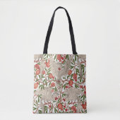 Walter Crane White Cockatoo Red Pomegranate Art トートバッグ (正面)