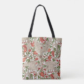 Walter Crane White Cockatoo Red Pomegranate Art トートバッグ (裏面)