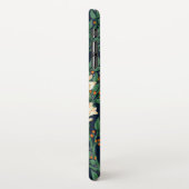 Walter Crane White Lily-Blue Back Botanical iPhoneケース (左側)