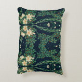 Walter Crane White Lily-Blue Back Shower Curtain アクセントクッション (裏面(縦))