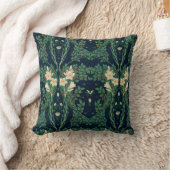 Walter Crane White Lily-Blue Back Shower Curtain クッション (ブランケット)