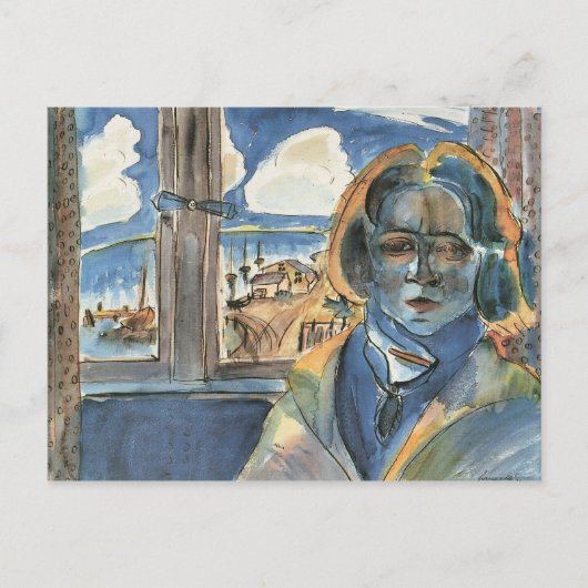 Walter GramatteのGirl at at the window (Sonia) ポストカード (正面)