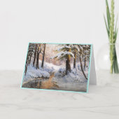 Walter Moras雪の森の風景 カード (正面)