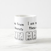 Waltherの周期表の名前のマグ コーヒーマグカップ (中央)