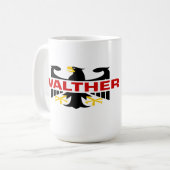Waltherの姓 コーヒーマグカップ (正面左)