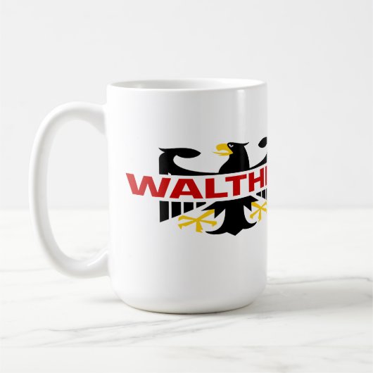 Waltherの姓 コーヒーマグカップ (左)
