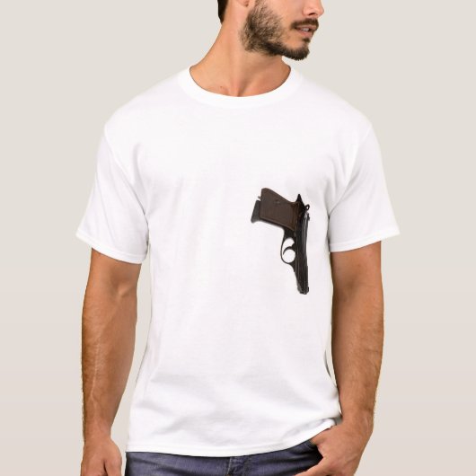 Walther PPKの肩のhoster Tシャツ (正面)