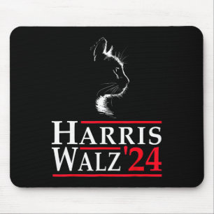 Waltz 2024 Catおもしろい投票Kamala Harris Tim Wa マウスパッド