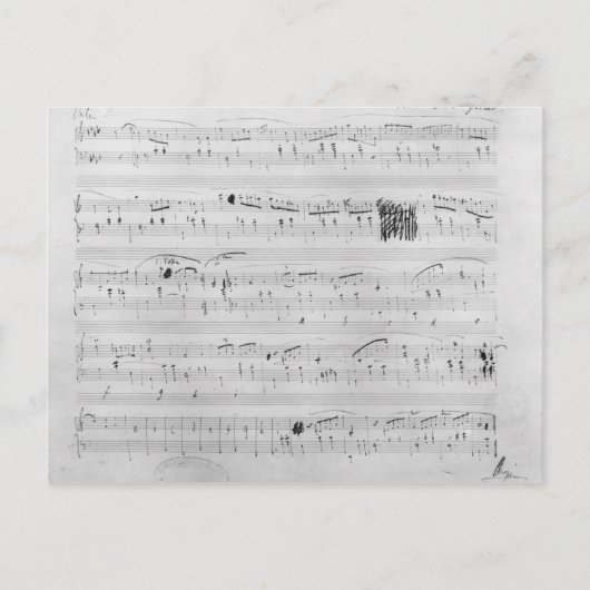 Waltz in F minor ポストカード (正面)