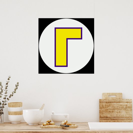 Waluigiアイコン ポスター (キッチン)