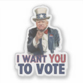 Walz – 投票して欲しい シール (正面)