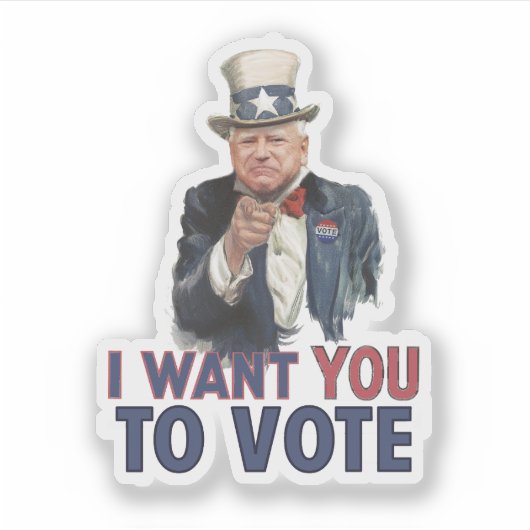 Walz – 投票して欲しい シール (正面)