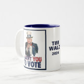Walz – 投票して欲しい ツートーンマグカップ (正面左)