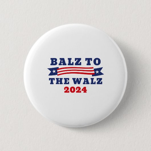 Walz 2024カマラハリスティムワルツ選挙へ 缶バッジ (正面)