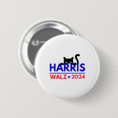 Walz 2024キャッおもしろいト選挙Kamala Harris Tim Wal 缶バッジ (正面&裏面)